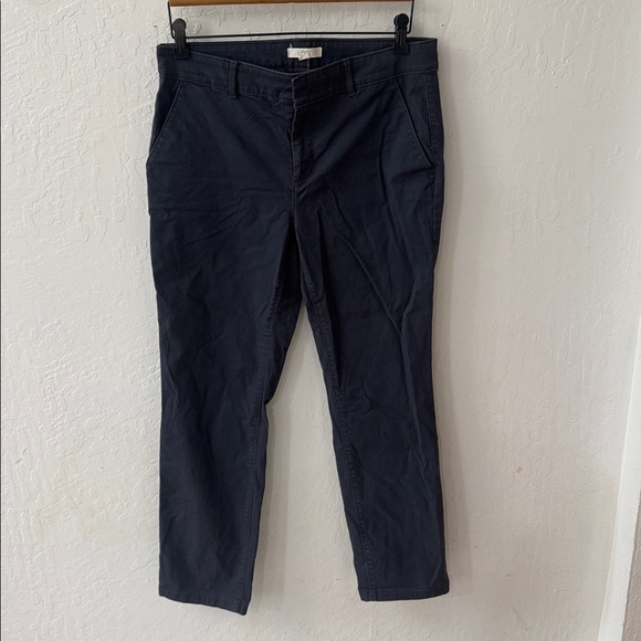 Loft Gray Marisa Chino ANKLE Casual Dress Pants Size 10 - Picture 2 of 4